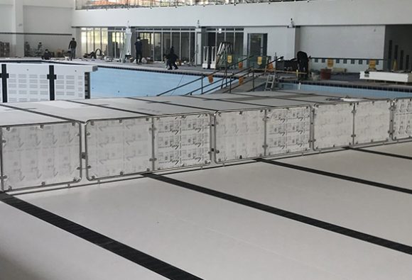 DUO-Hubboden für Schwimmbad in Siheung, Südkorea